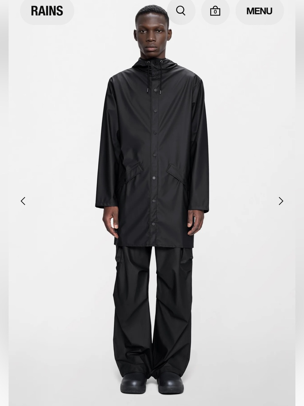 Rains Long Jacket Size Large Coat Rain Trench